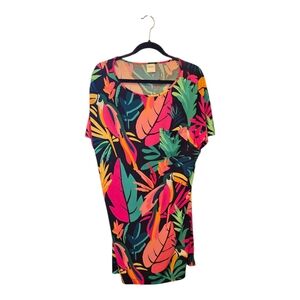 Soma Vibrant Tropical Leaf Swim Cover-Up